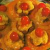 Duraznos gratinados con Cerezas
