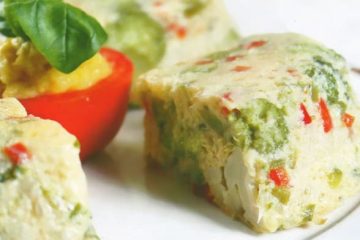 Budín de Brócoli y Coliflor