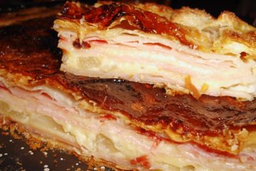 Torta de Jamón, Queso y Ananá