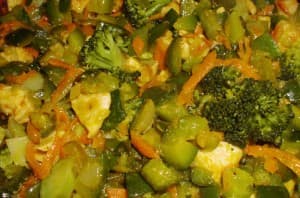Brócoli salteado con Pollo