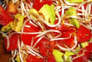 Ensalada de Tomate y Aguacate