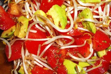 Ensalada de Tomate y Aguacate