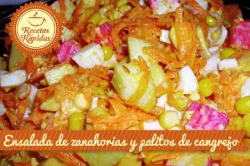Ensalada de Zanahorias y Palitos de Cangrejo