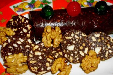 Salchichón de Chocolate sin Dulce de Leche