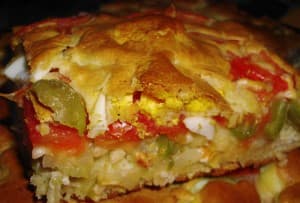 Torta de Pollo y Tomate