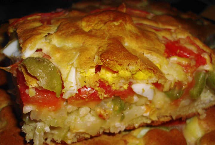 Torta de Pollo y Tomate