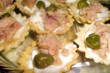 Tartaletas rellenas de Atún y Queso crema