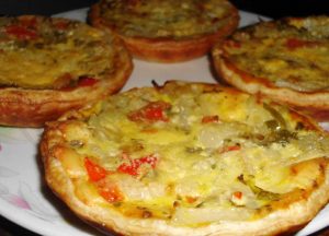 Tartaletas de Jamón y Morrón