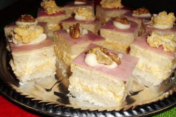 Aperitivos de Jamón y Huevo