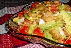 Ensalada de Camarones con Aguacate
