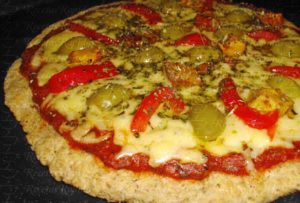Pizza de Avena sin harina al horno