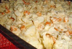Cómo hacer ensalada rusa con manzana