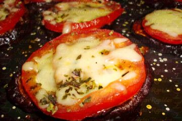 Mini Pizzas de Berenjena aperitivo fácil y rápido
