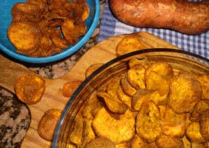 Chips de Boniato en Freidora de Aire