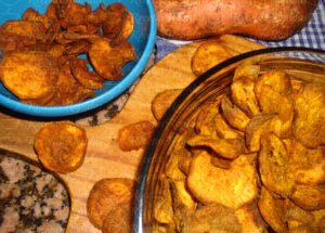 Chips de Boniato en Freidora de Aire