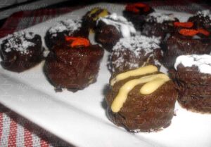 Bocaditos de Banana y Chocolate con Mantequilla de Maní