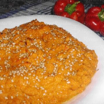 Hummus de Pimientos rojos asados