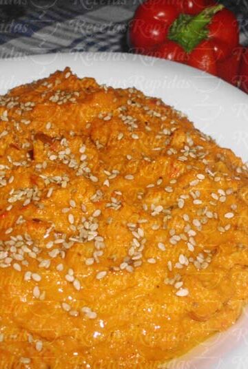 Hummus de Pimientos rojos asados