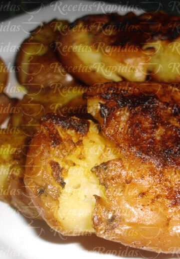 Cómo hacer papas aplastadas al horno