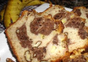 Cómo hacer Budín Marmolado de Banana y Chocolate